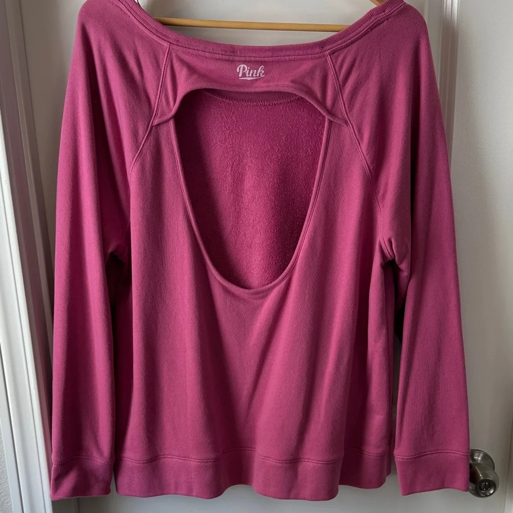 PINK Victoria's Secret Magenta Sweatshirt - Picture 2 of 3